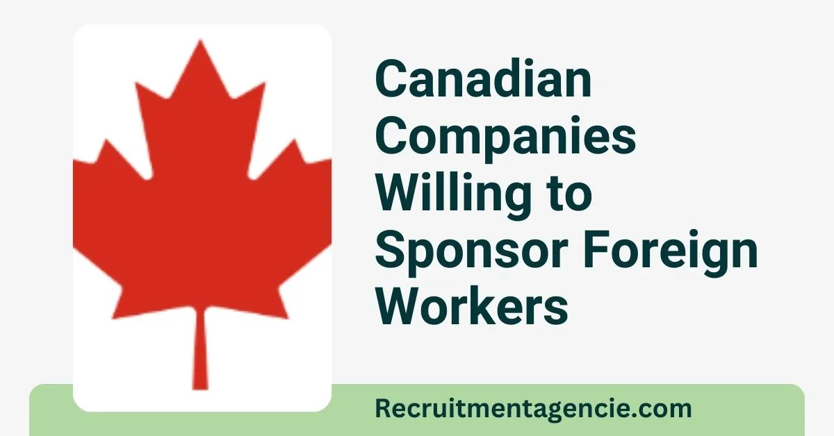 Canadian Companies Willing to Sponsor